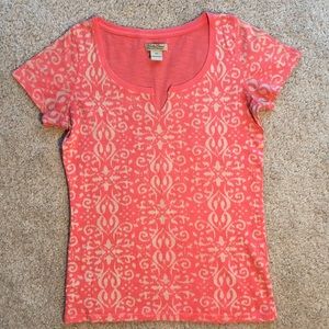 Orange tribal t-shirt from lucky brand